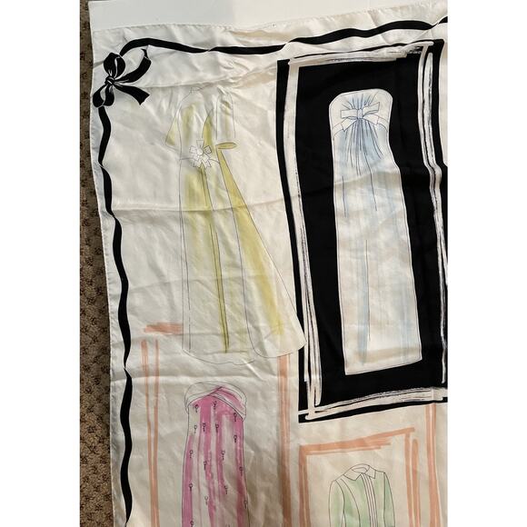 Jacqueline Kennedy Gowns Silk Scarf Echo Large Ltd Ed The White House Years - Picture 6 of 14